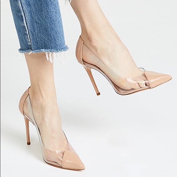 SCHULTZ Shoes - Schutz Cendi See Through Clear Pointed Toe Heels